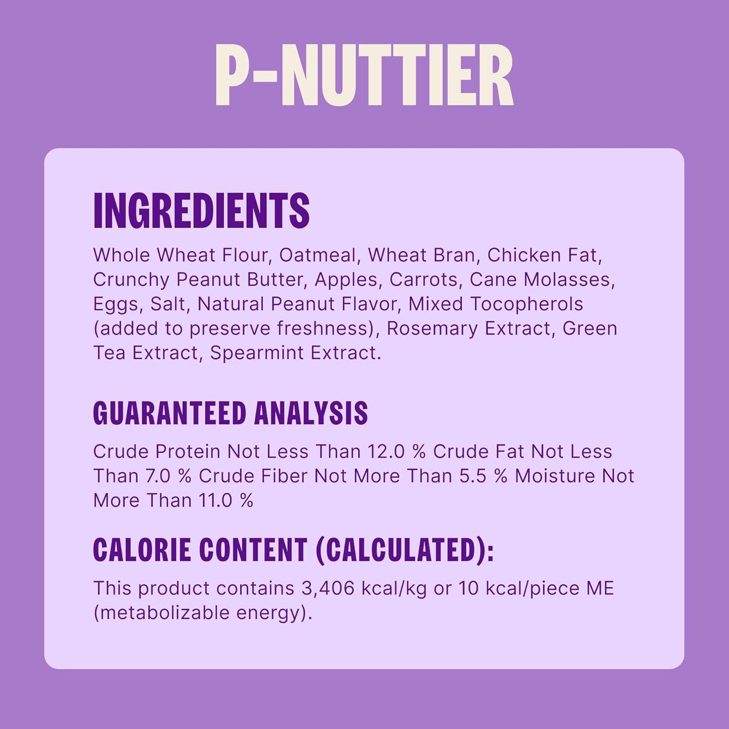 by Wellness Classic P-Nuttier Value Box Natural Dog Treats, Crunchy Oven-Baked Biscuits, Ideal for Training, Large Size, 6 Pound Box