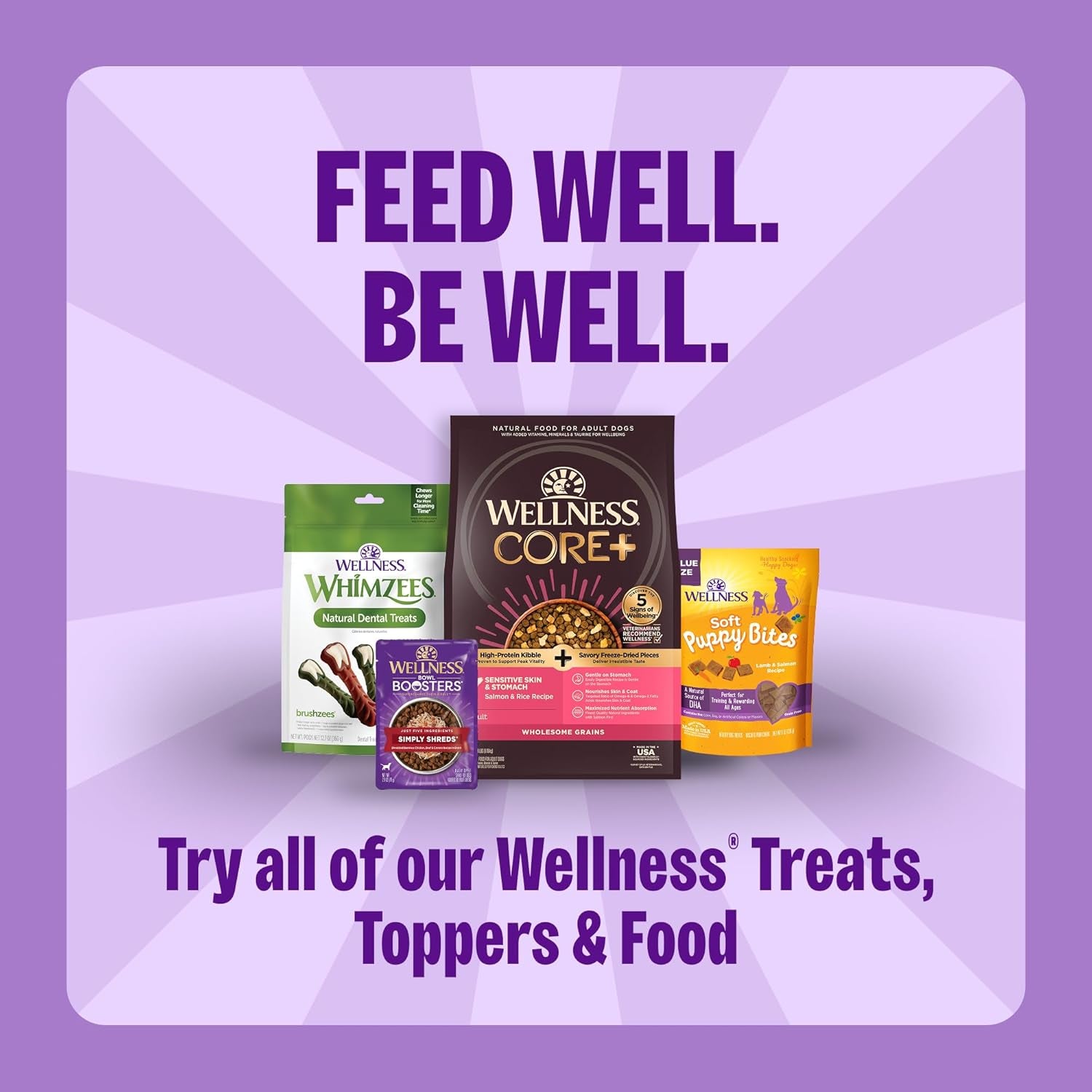 by Wellness Classic P-Nuttier Value Box Natural Dog Treats, Crunchy Oven-Baked Biscuits, Ideal for Training, Large Size, 6 Pound Box